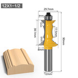 Mitered Drawer Front Molding Router Bit